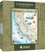 MasterPieces California Xplorer Maps Jigsaw Puzzle